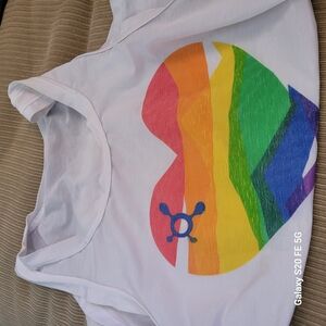 Orangetheory White and Red Tank Top with Vibrant Design